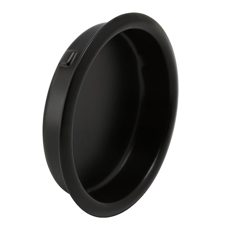 Prime-Line Closet Door Finger Pull, 1-3/4 in., Matte Black Finish (2 Pack) N 7570